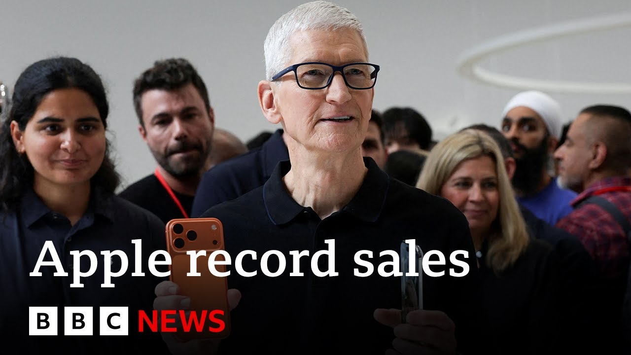 Apple claims 'tremendous' global uptake of latest iPhones | BBC News Apple claims 'tremendous' global uptake of latest iPhones | BBC News