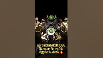 🔥 My scratch-built Necrons Canoptek Spyder is done! #warhammer #40k #necrons #toy #joytoy