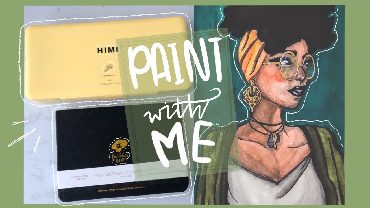PAINT WITH ME — MIYA HIMI JELLY GOUACHE - YouTube
