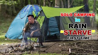 SOLO CAMPING in tropical RAIN [ COOKING in the Tent shelter, MUSIC TRAVEL ]