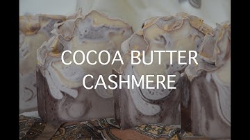 COCOA BUTTER CASHMERE ~ Making & Cutting of Cold Process Soap