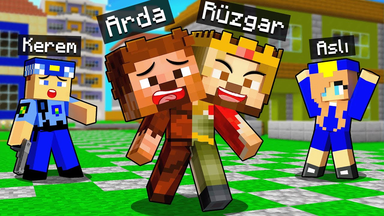 ARDA VE RÜZGAR ÇARPIŞTI  YAPIŞIK İKİZ OLDU! 😂 - Minecraft