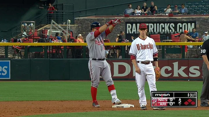 WSH@ARI: Nats score six runs in 2nd, take 10-0 lead