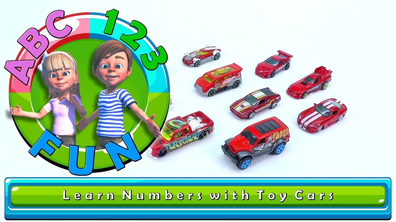 Learn Numbers & Colors with Toy Cars | Fun learning | ABC123FUN - YouTube