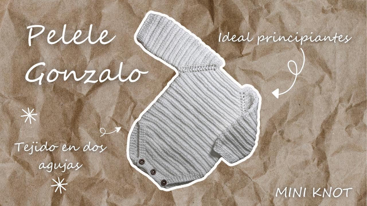 Pelele de bebé sin costuras | dos agujas | Paso a paso para principiantes | Baby Romper Gonzalo 🐻‍❄️