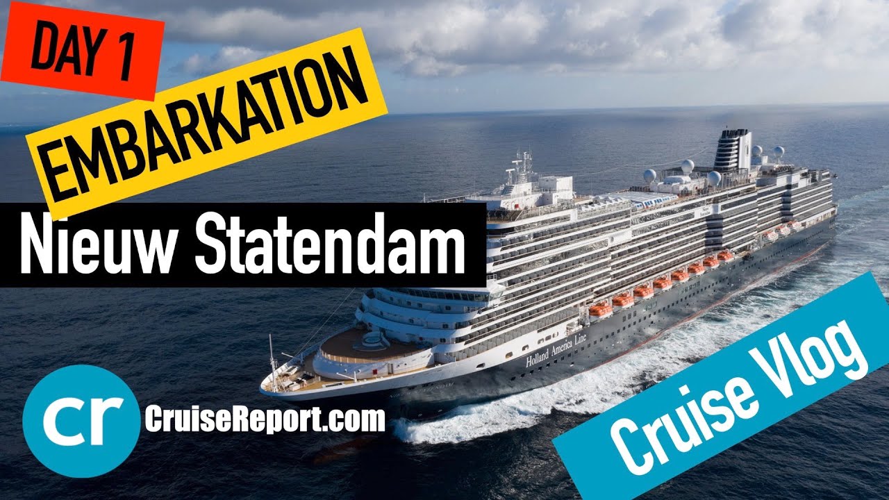 Nieuw Statendam Cruise Vlog - Day One | Holland America