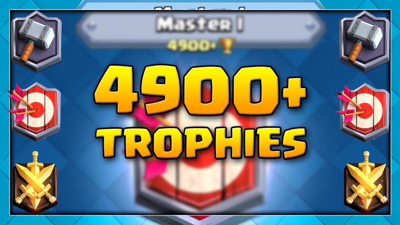PUSHING PAST 4,900 TROPHIES XBOW MASTER Part 2 Clash Royale Masters