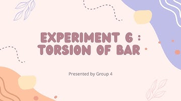 SETN2711-01 Group 4 Experiment Report [TORSION OF BAR]
