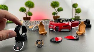 Unboxing and Assembly Bugatti Chiron Mini Realistic Diecast Model Cars | Miniature Vehicles