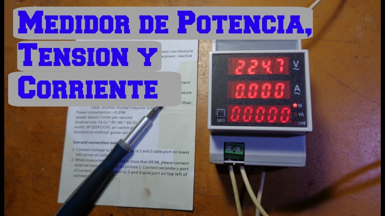 Medidor de Consumo Eléctrico, Monitor de Electricidad con Pantalla