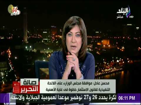 صالة التحرير محسن عادل اللائحة التنفيذية لقانون الاستثمار عالجت تخصيص المناطق الصناعية