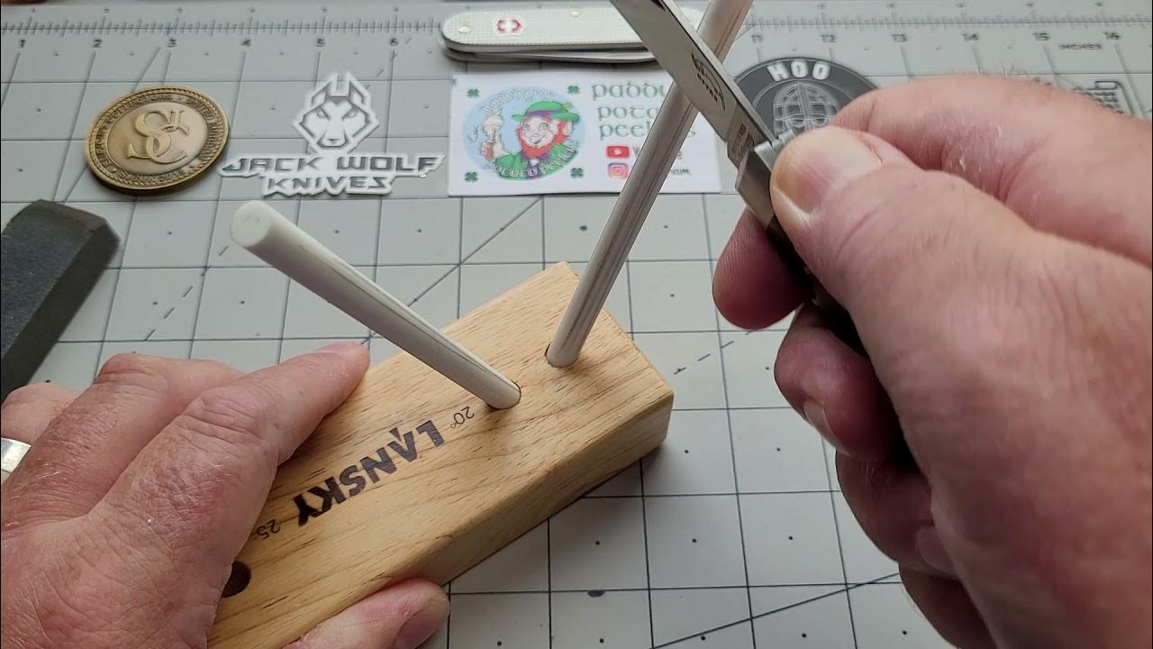 Knife sharpening 101, part 2, The lansky turn box. - YouTube