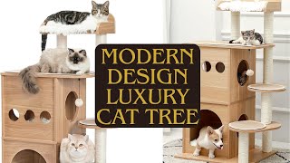 Modern Luxury Wooden Cat Castle // Installation and Review