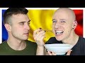 Brits Try Romanian Candy & Snacks (ft. Calum McSwiggan) | Roly