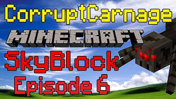 Minecraft SkyBlock 2.1 Episode 6 - Resources From Mob Trap!