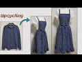 Diy  upcycling  shirt apron dressreform old clothesskirtrefashion