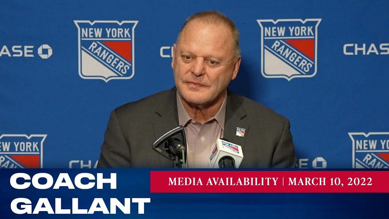 New York Rangers Coach Gallant Postgame Media Availability Mar. 10