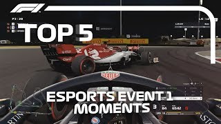 Top 5 Moments | F1 Esports Pro Series 2019 Event 1