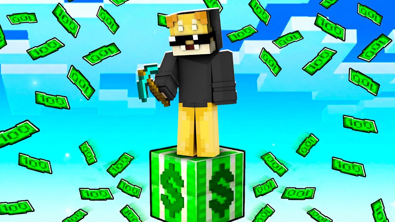 ONE BLOCK MILIONARIA SU UN BLOCCO DI SOLDI SU MINECRAFT!