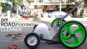 Eco Friendly Road Footpath Cleaner Machine Semi Automatic Mechanical Floor Cleaner
