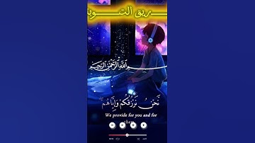 القرآن الكريم راحة نفسية🩵