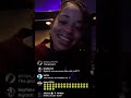 Ella Mai plays her music on Instagram live