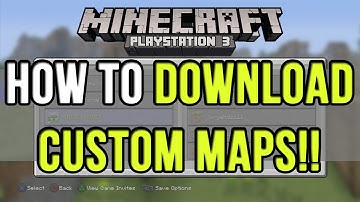 How to Download Custom Maps on Minecraft PS3! [Playstation 3 Tutorial]
