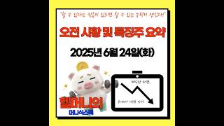 &quot;6월 24일 증시 급등 총정리｜SK하이닉스 최고가·코스피 3,100 돌파 눈앞!#6월24일증시 #오늘증시 #증시브리핑 #SK하이닉스#2차전지주  #방산주하락 #코스피3100