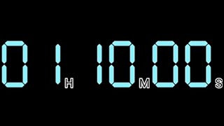 1 Hour 10 Minutes  Countdown Timer ⏰ | With Alarm | Full Screen HD Digital Timer
