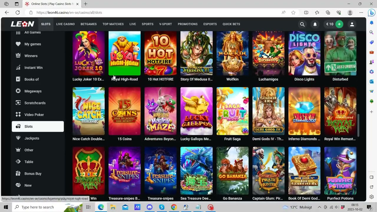 Leon Casino Online Games