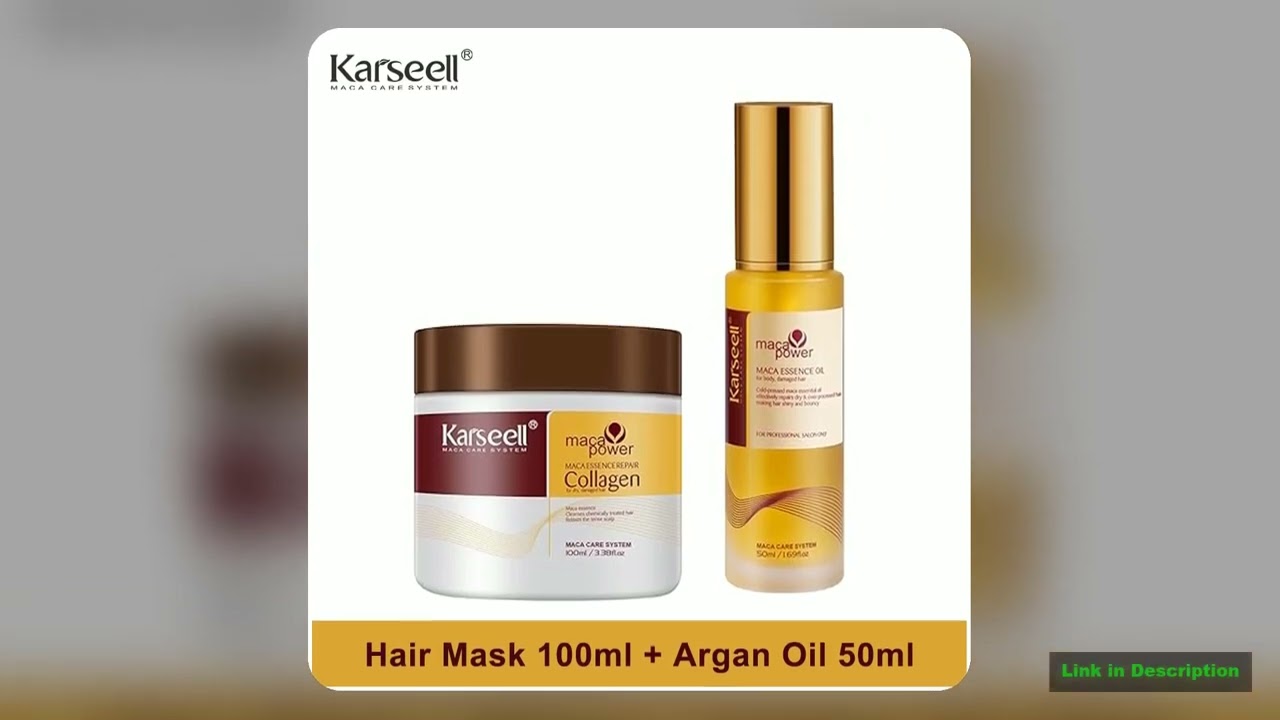 Karseell Collagen Hair Treatment Deep Repair Conditioning Hair Mask 100ml Argan Oil Hair Serum for