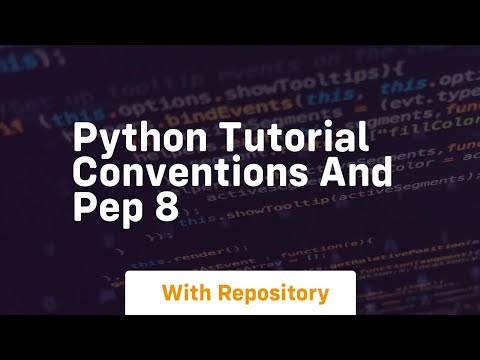 Python tutorial conventions
