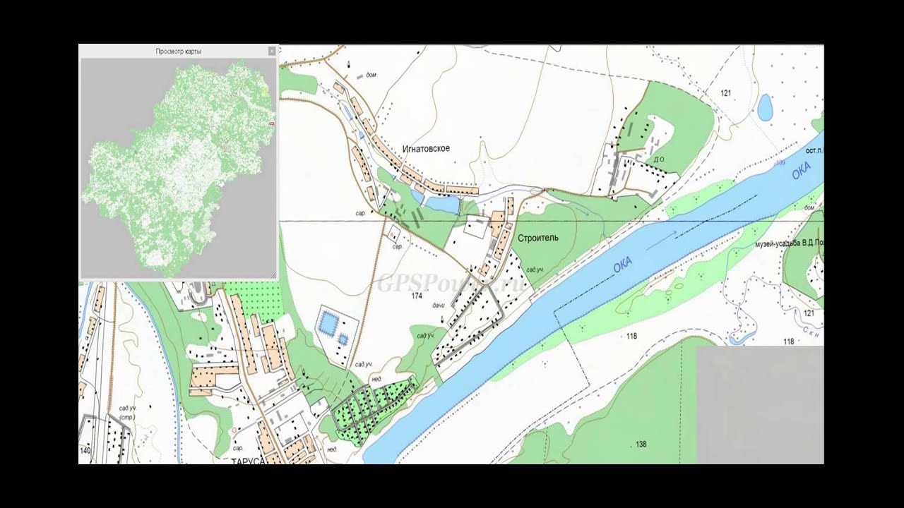 Топографическая карта калужской области подробная