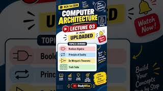 Lecture 3 Uploaded | Computer architecture | BCA 1st sem @ShafaliGoyal-StudyWise