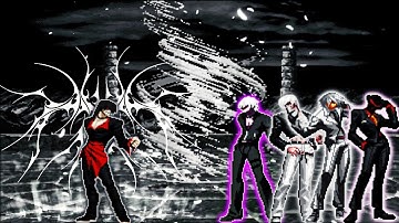 Code Crashed Yagevil 6P (Evil Mode) VS Ultimate Bosses [KOF MUGEN]