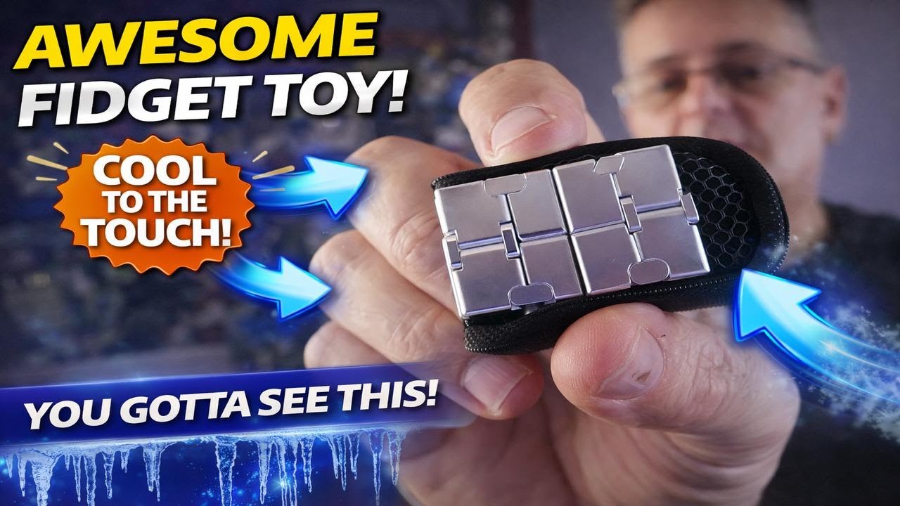 Металлический куб бесконечности JOEYANK - игрушка-антистресс для пальцев, помогающая снять стресс...