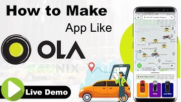 How to make app like OLA | How to make taxi app like OLA Uber #makeapplikeola #maketaxiapp #raunix