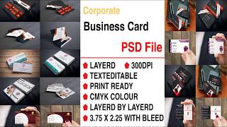 Business card mockup ready/Behance business card portfolio