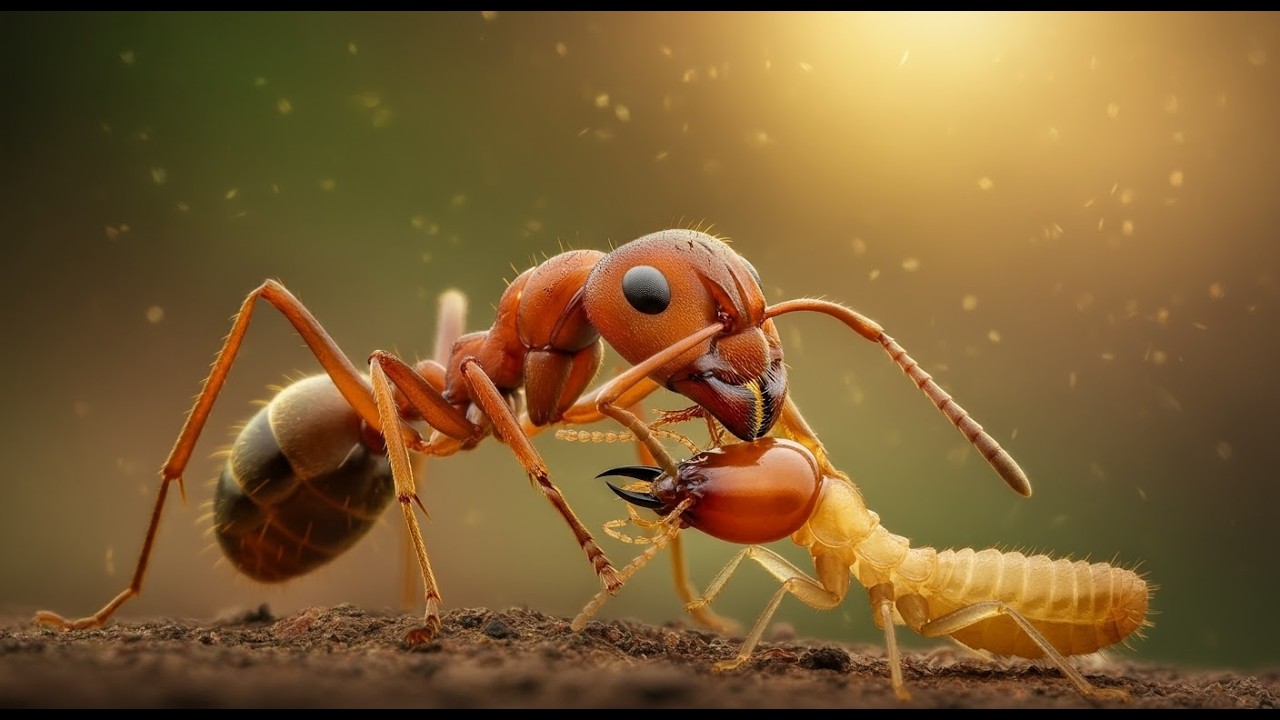 I Caught the BIGGEST Bug Battle on Camera… Ants vs. Termites!