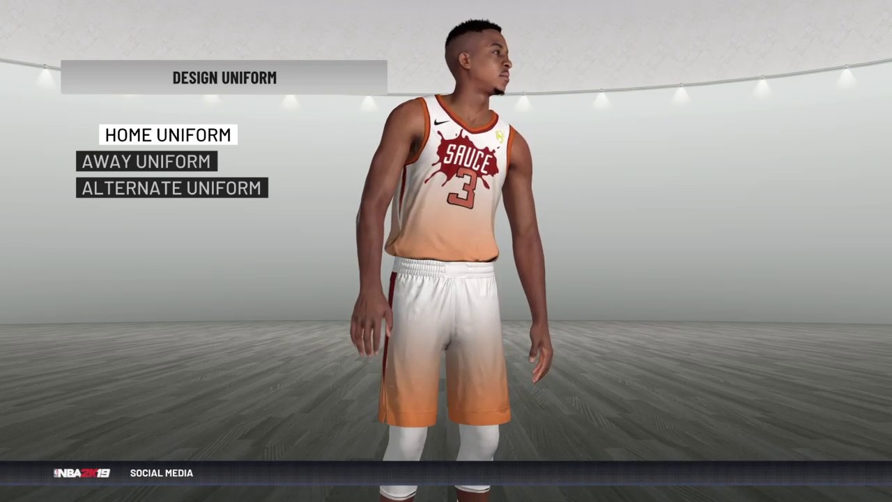 Nba 2k19 Custom Uniform Tutorial How To Make Custom Uniforms In 2k19 Youtube
