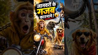 🔥 Title: जानवरों के गजब कारनामे 😱 | Funny Animals Compilation 😂 | Ghanta News Network