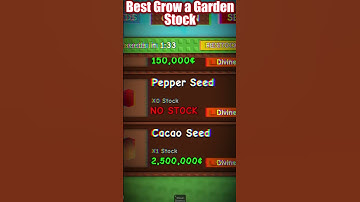 Best Grow a Garden Stock 😱🤑