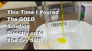 Recover The GOLD From The Burnt Gold Chloride