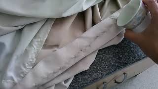 How to clean faux suede/polyester curtains that says dry clean only.