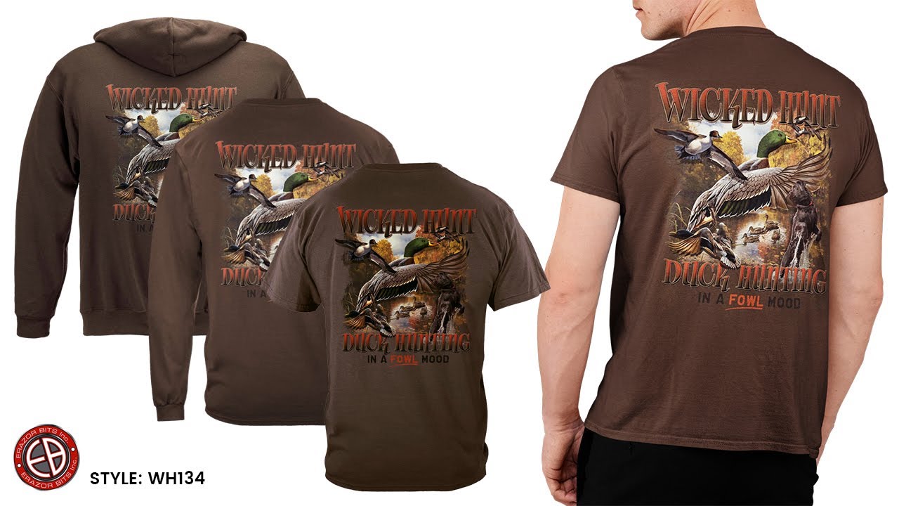 Duck Hunting In A Fowl Mood T Shirt Sweatshirt Hoodie – Buy Now T-Shirt  WH134