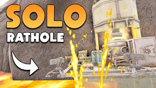 I SOLO Built A Hidden LAVA Rathole In ARK