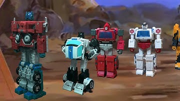 TRANSFORMERS G1 Autobots Transforming and Rolling Out Stop Motion Animation Remake