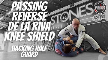 Reverse De La Riva Knee Shield Passing - Hacking Half Guard