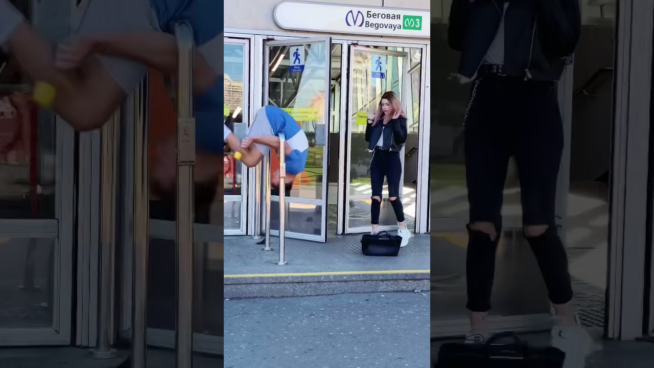 I give flowers to random girls prank😎🌷