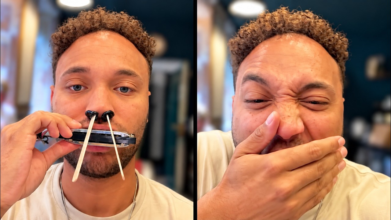 Nose Wax Trick Goes Wrong